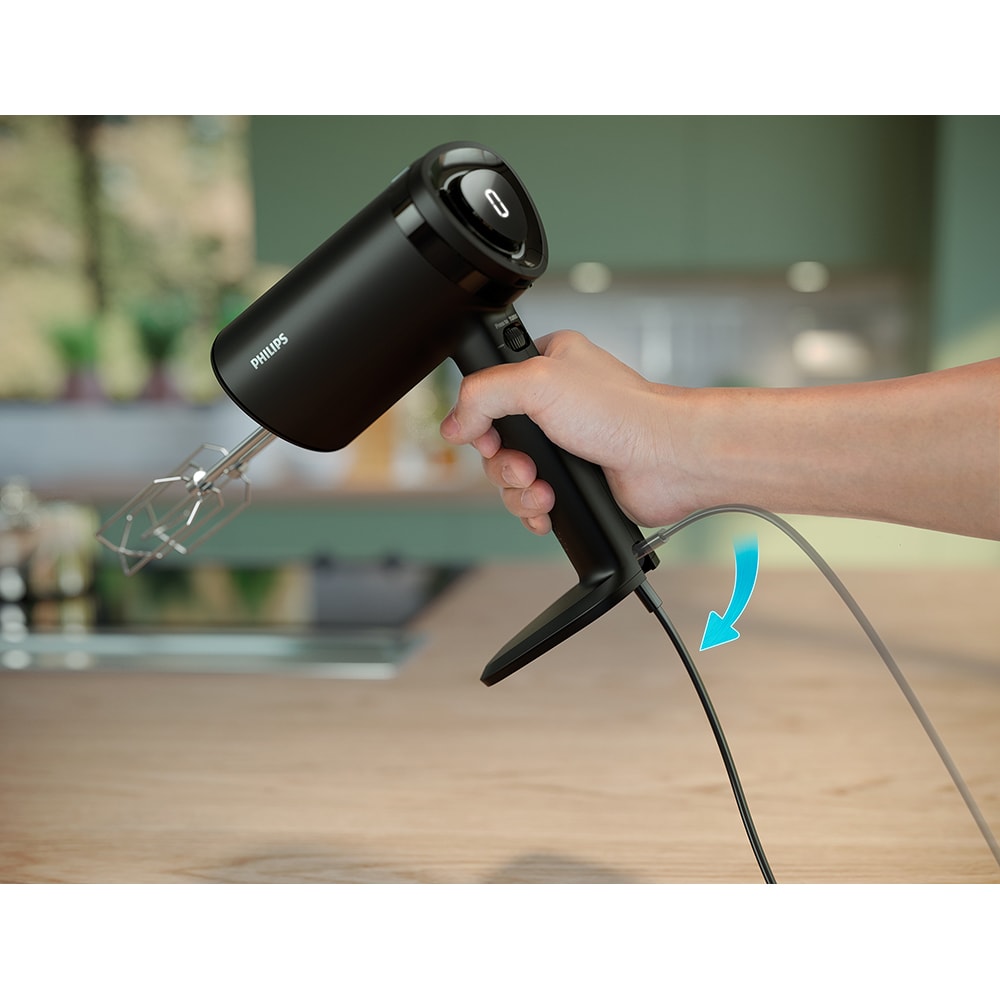 Mixer vertical PHILIPS Seria 5000 HR3781/00, 500W, 5 trepte viteza, negru