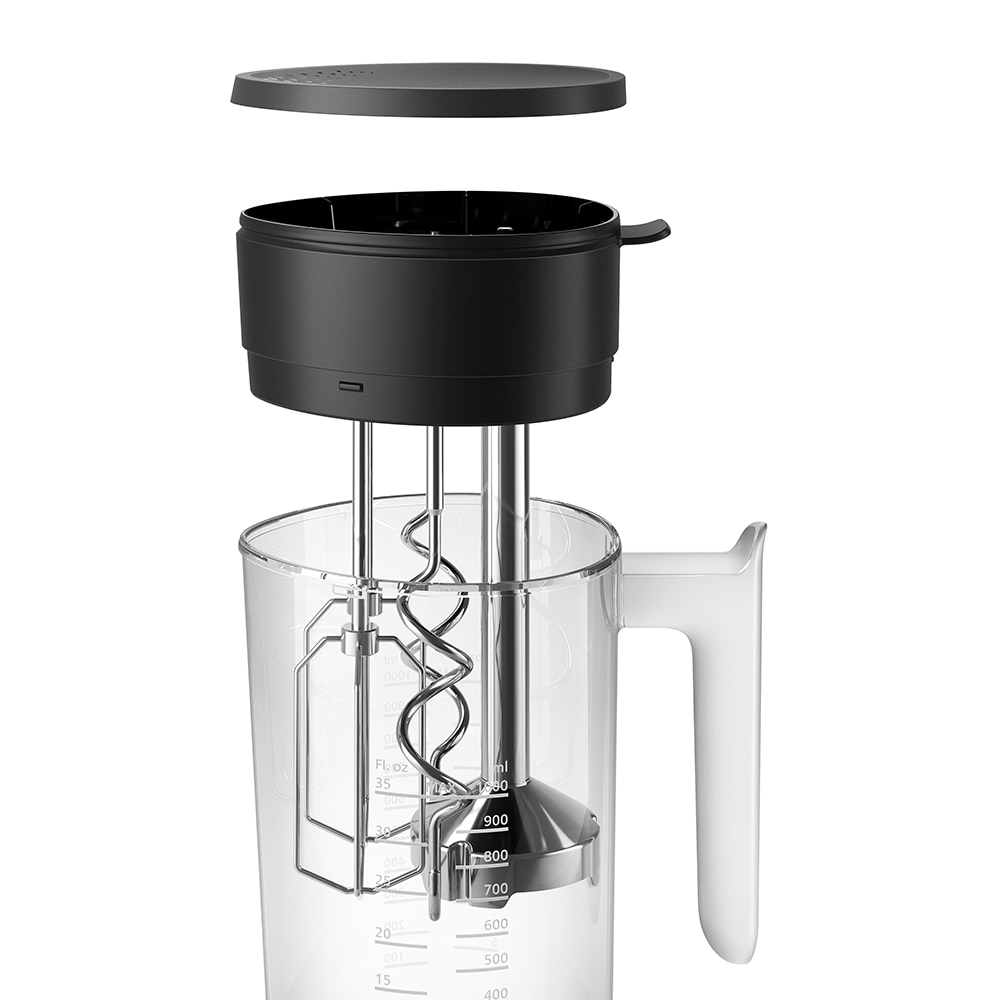 Mixer vertical PHILIPS Seria 5000 HR3781/20, 1l, 500W, 5 trepte viteza, negru