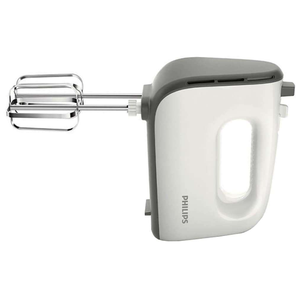 Mixer vertical PHILIPS Viva Collection HR3740/00, 450W, 5 trepte viteza, alb-gri