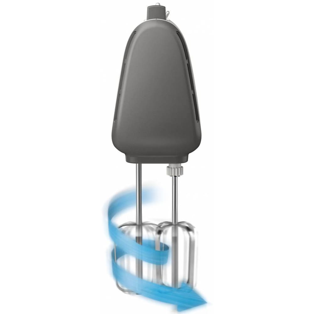 Mixer vertical PHILIPS Viva Collection HR3740/00, 450W, 5 trepte viteza, alb-gri