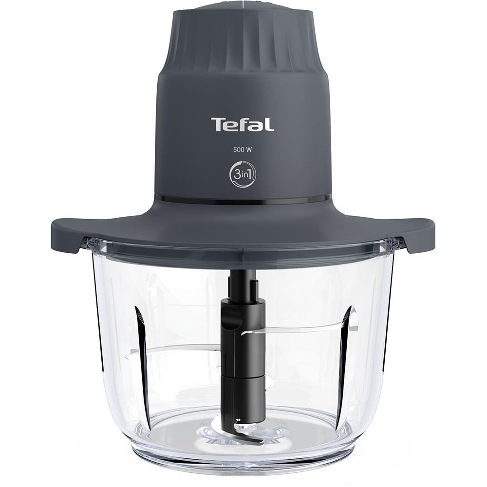 Mini tocator TEFAL Choppeo MB603138, 2l, 500W, 2 trepte viteza, gri inchis