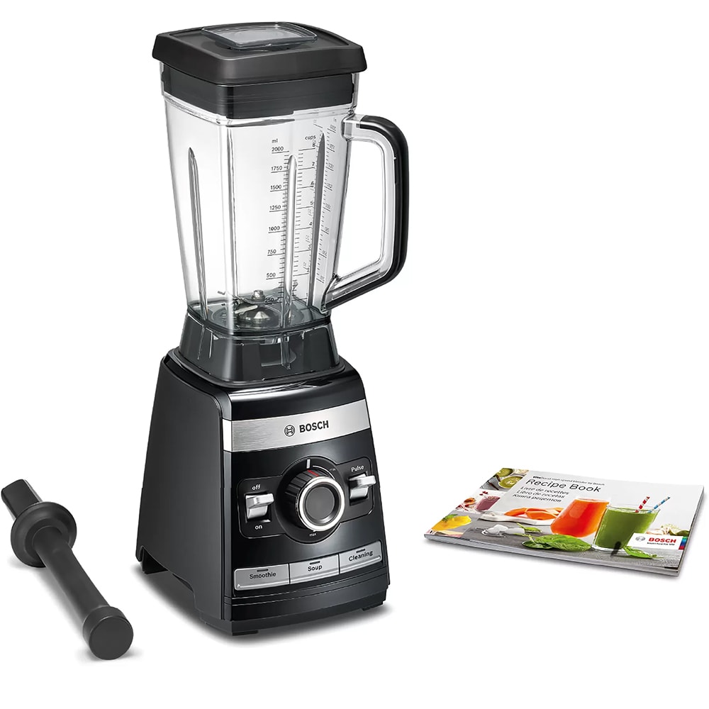 Blender BOSCH High Speed MMBH4P3B, 2.5l, 1600W, viteza variabila, negru-argintiu