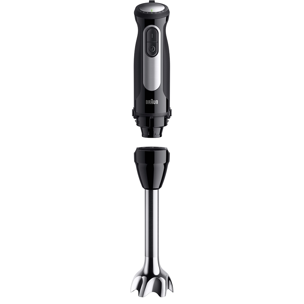Mixer vertical BRAUN MultiQuick 5 Pro MQ55236M, 0.6l, 1000W, 25 trepte viteza, negru-argintiu