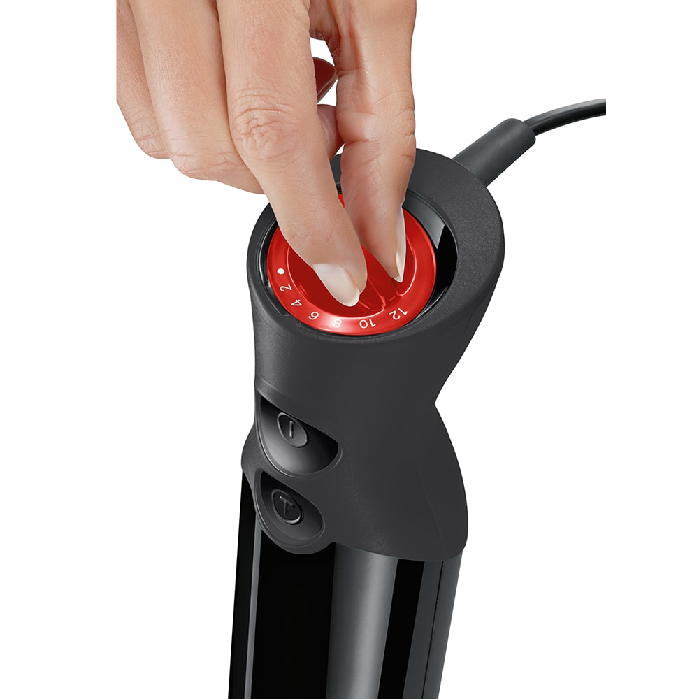 Mixer vertical BOSCH MS61B6150, 0.5l, 1000W, 12 trepte viteza, negru