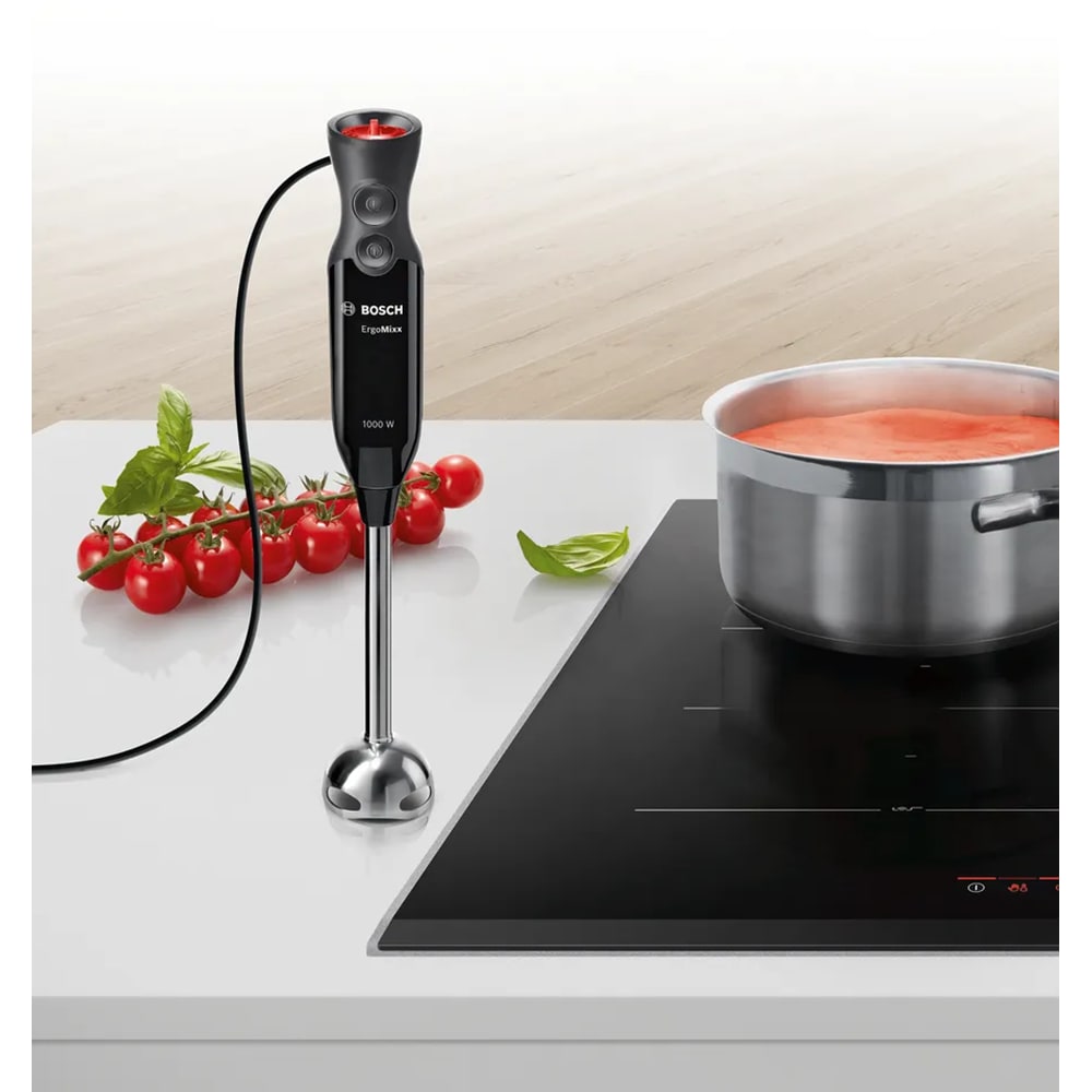 Mixer vertical BOSCH ErgoMixx MS61B6170, 0.6l, 1000W, 12 trepte viteza, negru
