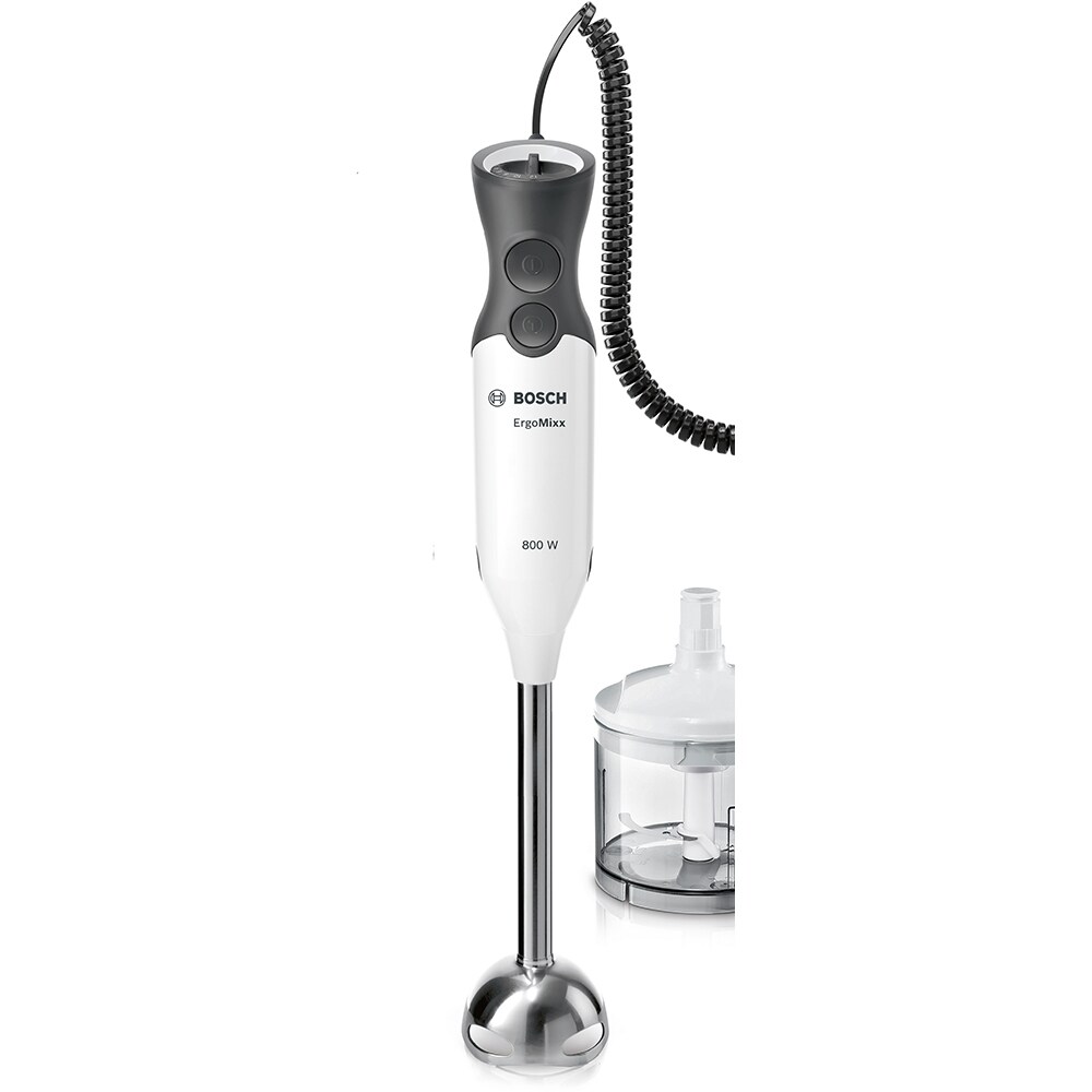Mixer vertical BOSCH ErgoMixx MS6CA41H50, 0.5l, 800W, 12 trepte viteza, alb-negru