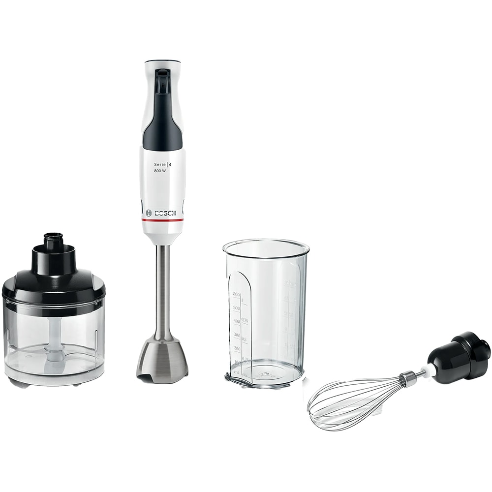 Mixer vertical BOSCH ErgoMaster Seria 4 MSM4W421, 1l, 800W, viteza variabila, alb-negru