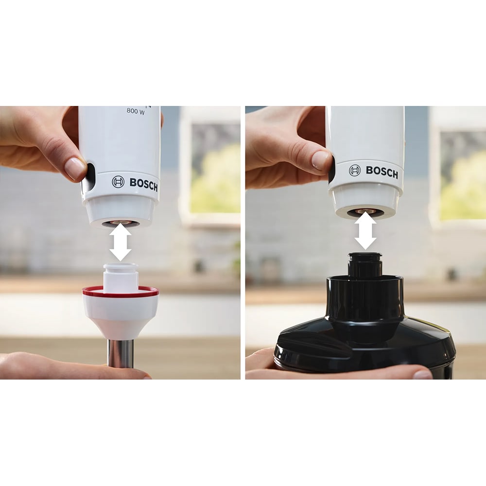 Mixer vertical BOSCH ErgoMaster Seria 4 MSM4W421, 1l, 800W, viteza variabila, alb-negru