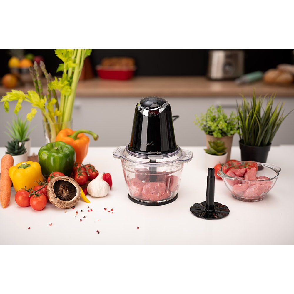 Mini tocator MYRIA MY4069BK, 1l, 500W, 2 trepte viteza, negru