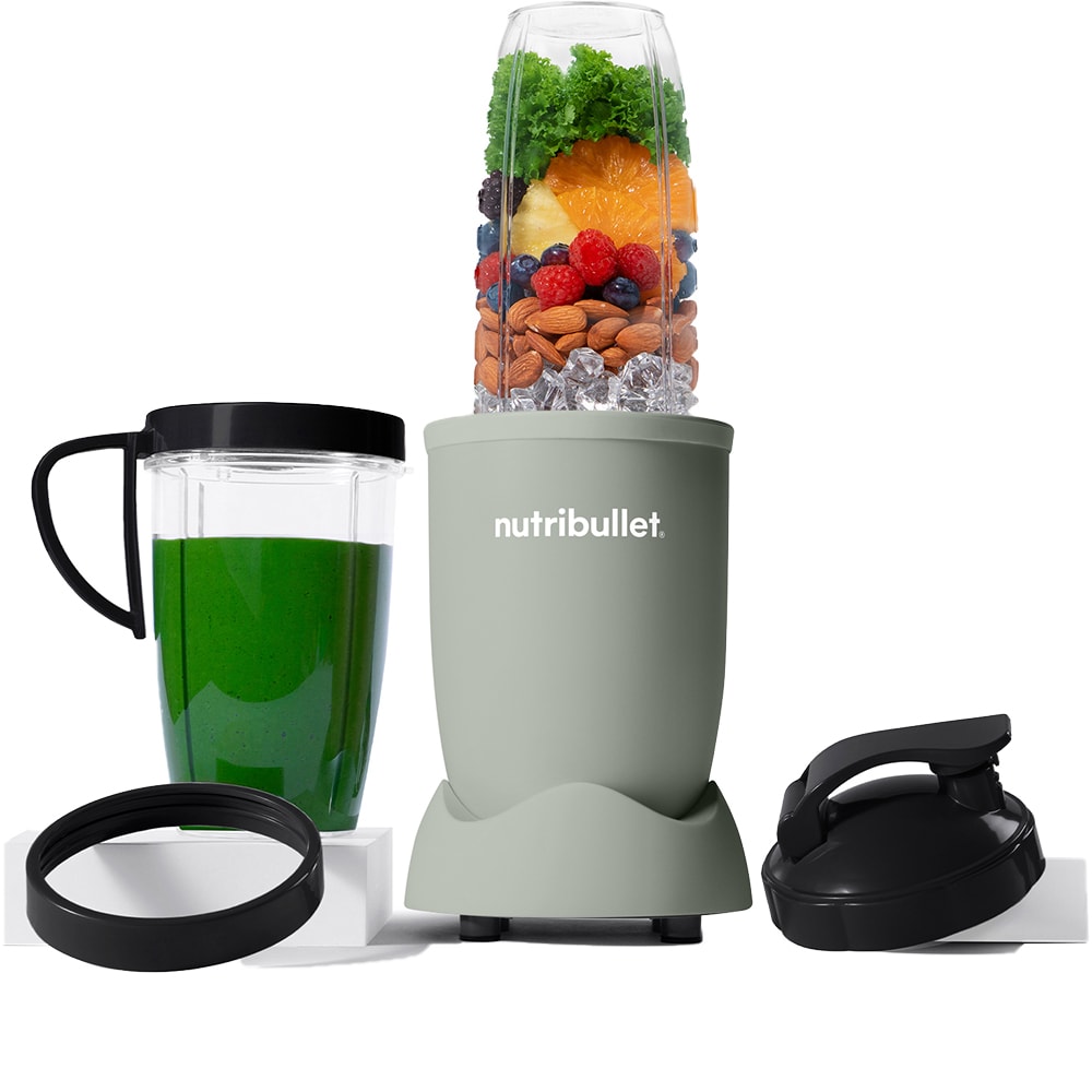 Blender NUTRIBULLET Pro Mineral NB907MAJD, 0.9l, 1 treapta viteza, 900W, verde deschis