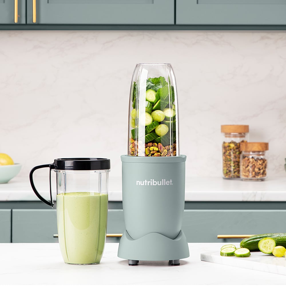 Blender NUTRIBULLET Pro Mineral NB907MAJD, 0.9l, 1 treapta viteza, 900W, verde deschis