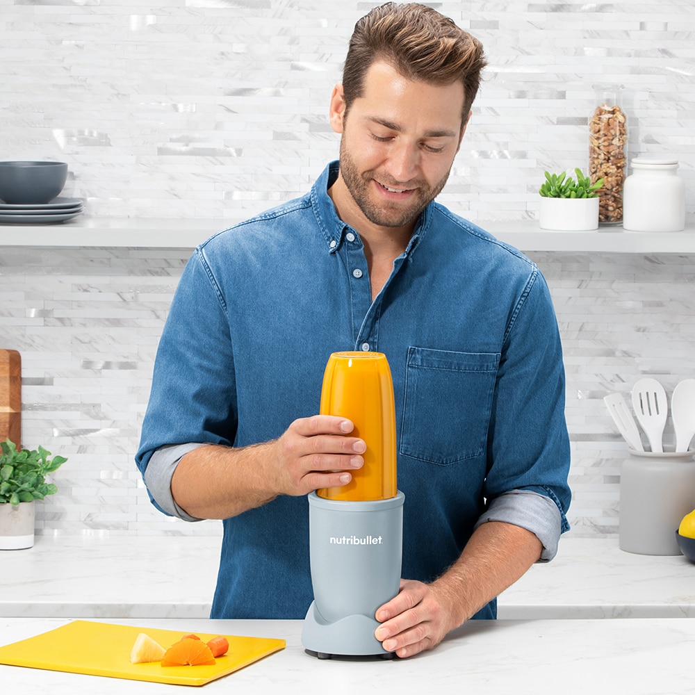 Blender NUTRIBULLET Pro Mineral NB907MASL, 0.9l, 1 treapta viteza, 900W, bleu