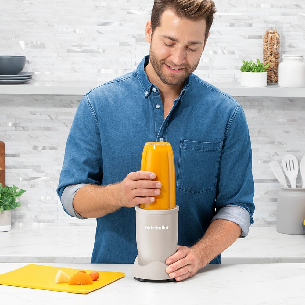 Blender NUTRIBULLET Pro Mineral NB907MASN, 0.9l, 1 treapta viteza, 900W, bej