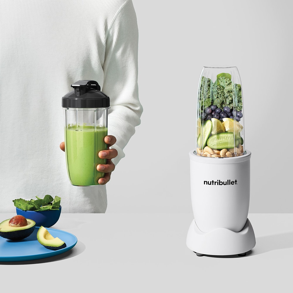 Blender NUTRIBULLET Pro NB907MAW, 0.9l, 1 treapta viteza, 900W, alb