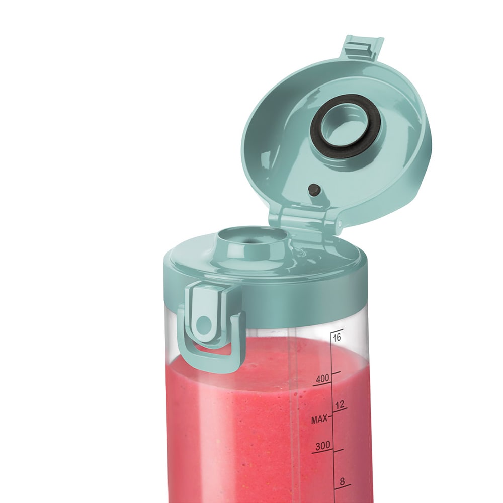 Blender portabil NUTRIBULLET NBP003LBL, 0.475l, 1 treapta viteza, USB-C, albastru deschis