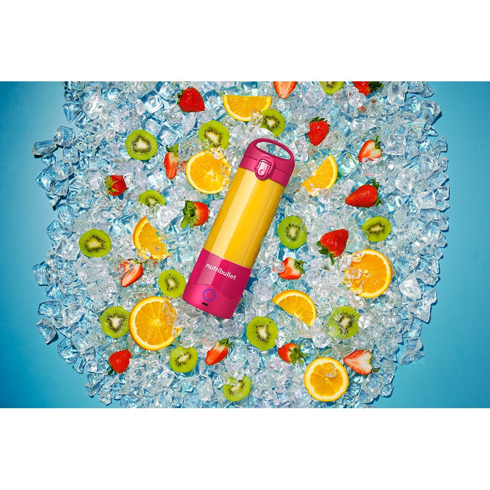 Blender portabil NUTRIBULLET NBP003MA, 0.475l, 1 treapta viteza, USB-C, rosu