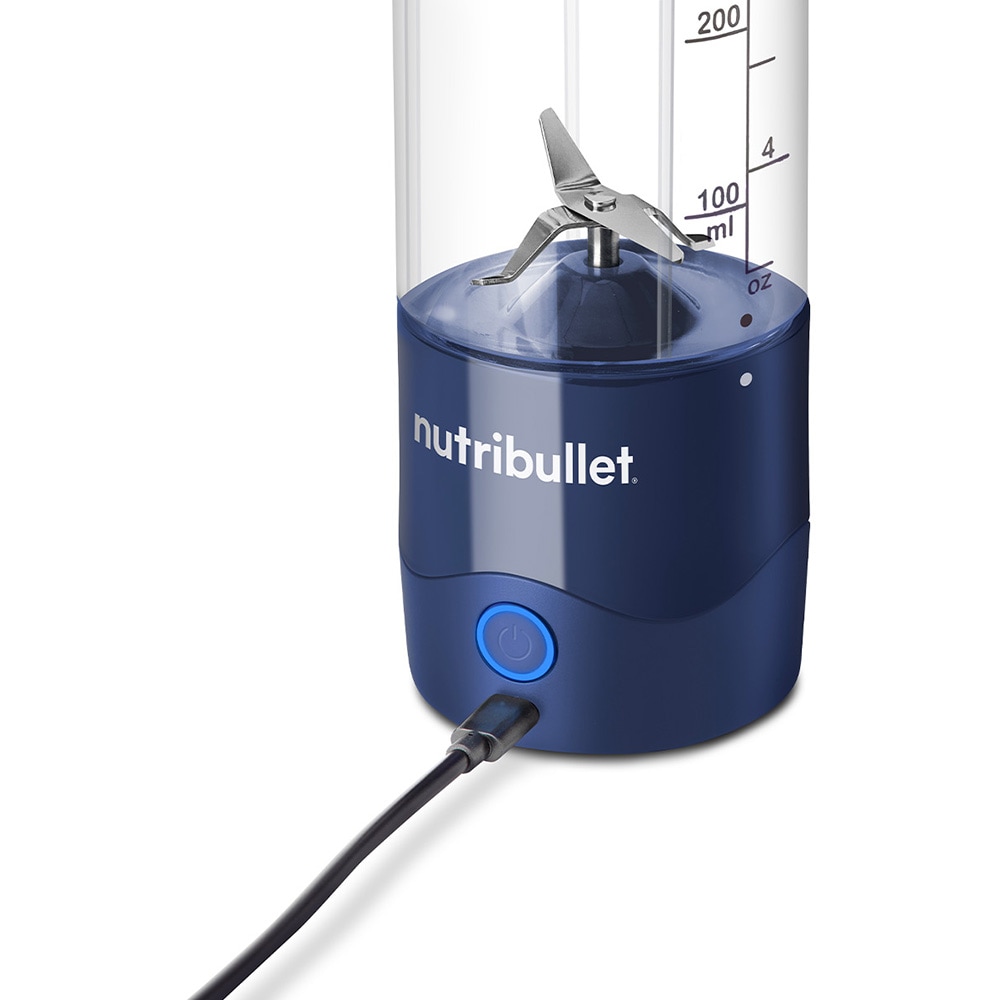 Blender portabil NUTRIBULLET NBP003NBL, 0.475l, 1 treapta viteza, USB-C, albastru inchis