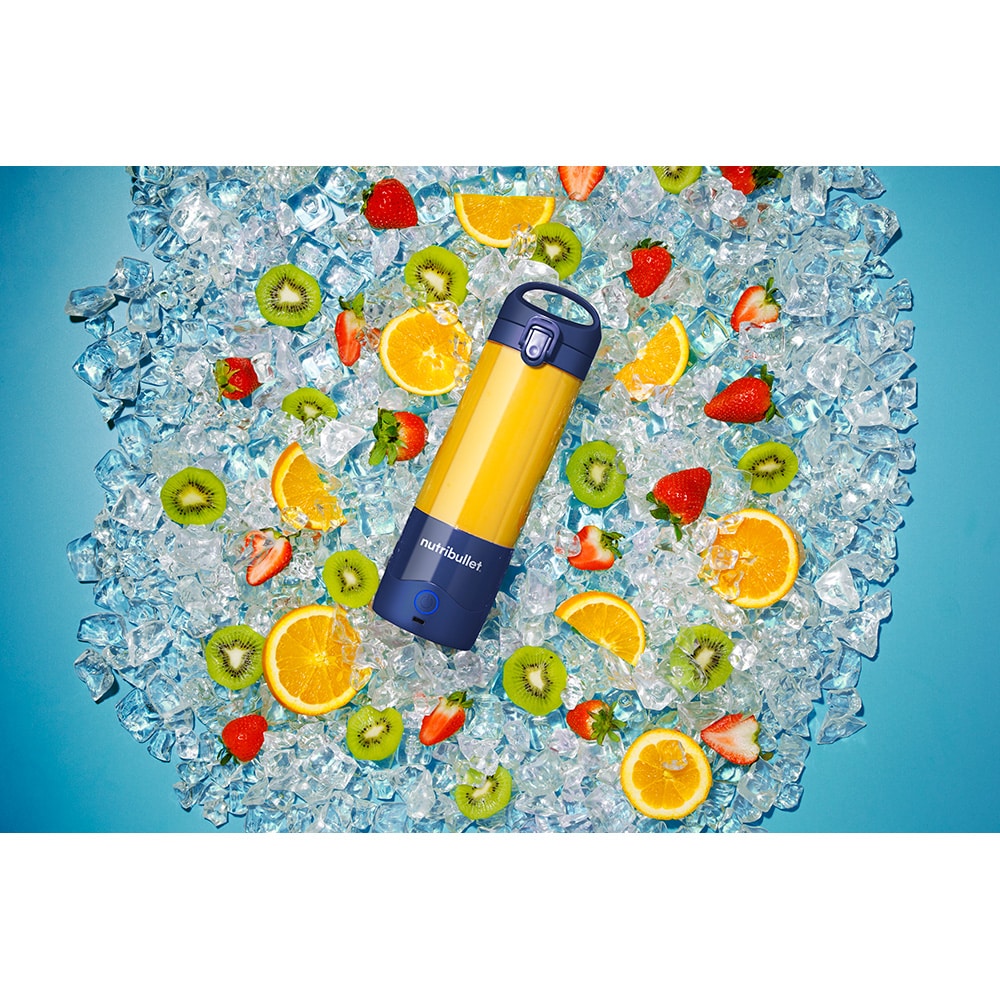 Blender portabil NUTRIBULLET NBP003NBL, 0.475l, 1 treapta viteza, USB-C, albastru inchis