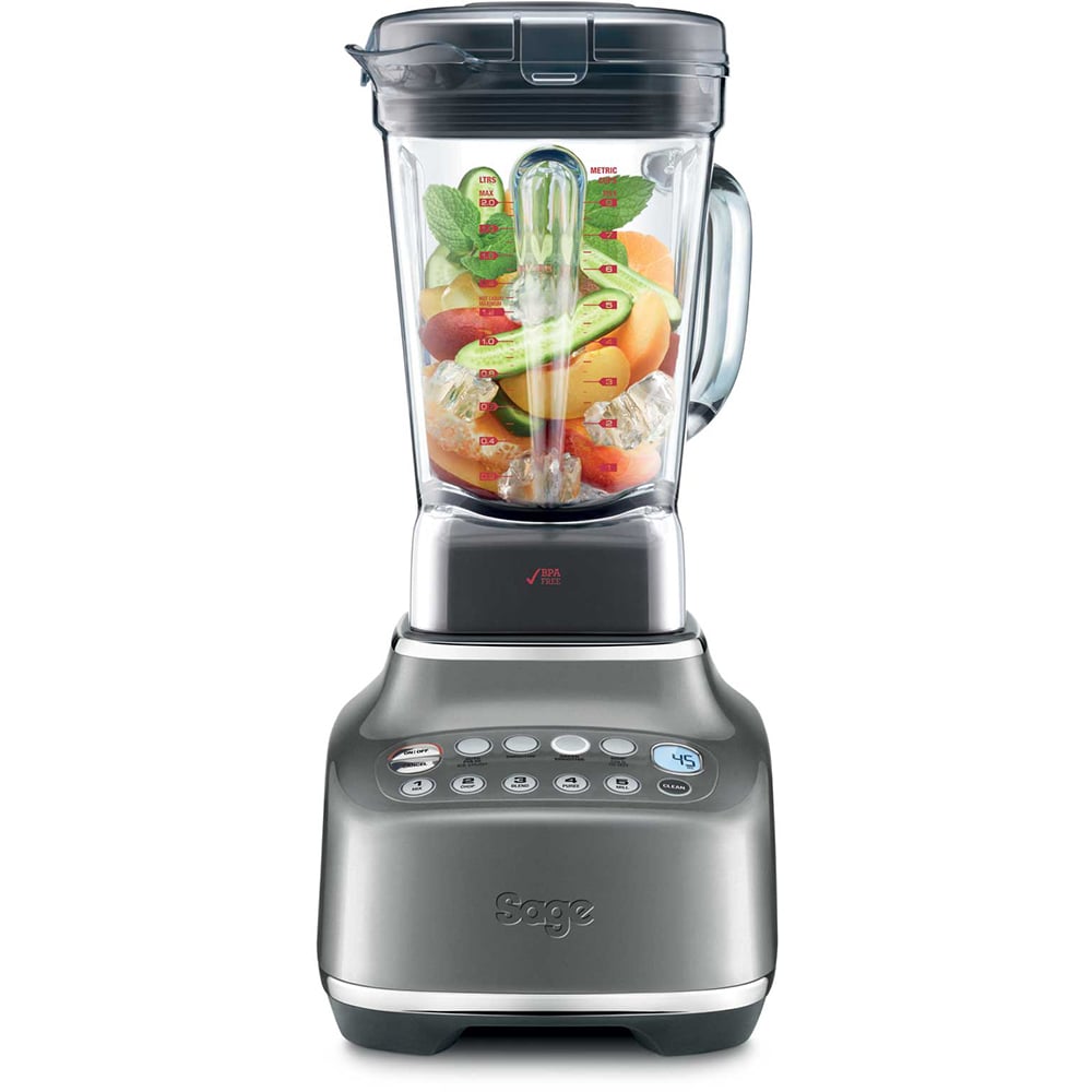 Blender SAGE The Q SBL820, 2l, 2400W, 5 trepte de viteza, argintiu-negru