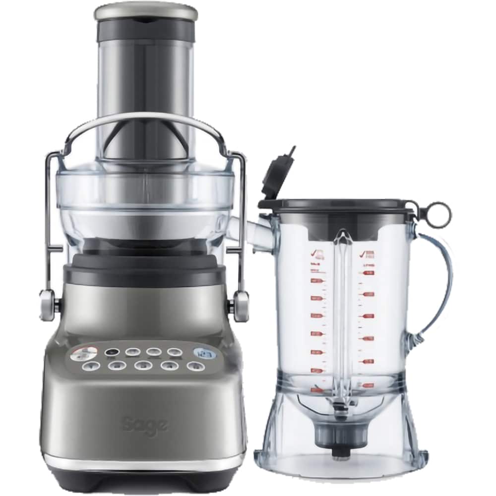 Blender 2in1 SAGE The 3X Bluicer SJB615, 1.5l, 1000W, 5 trepte viteza, argintiu