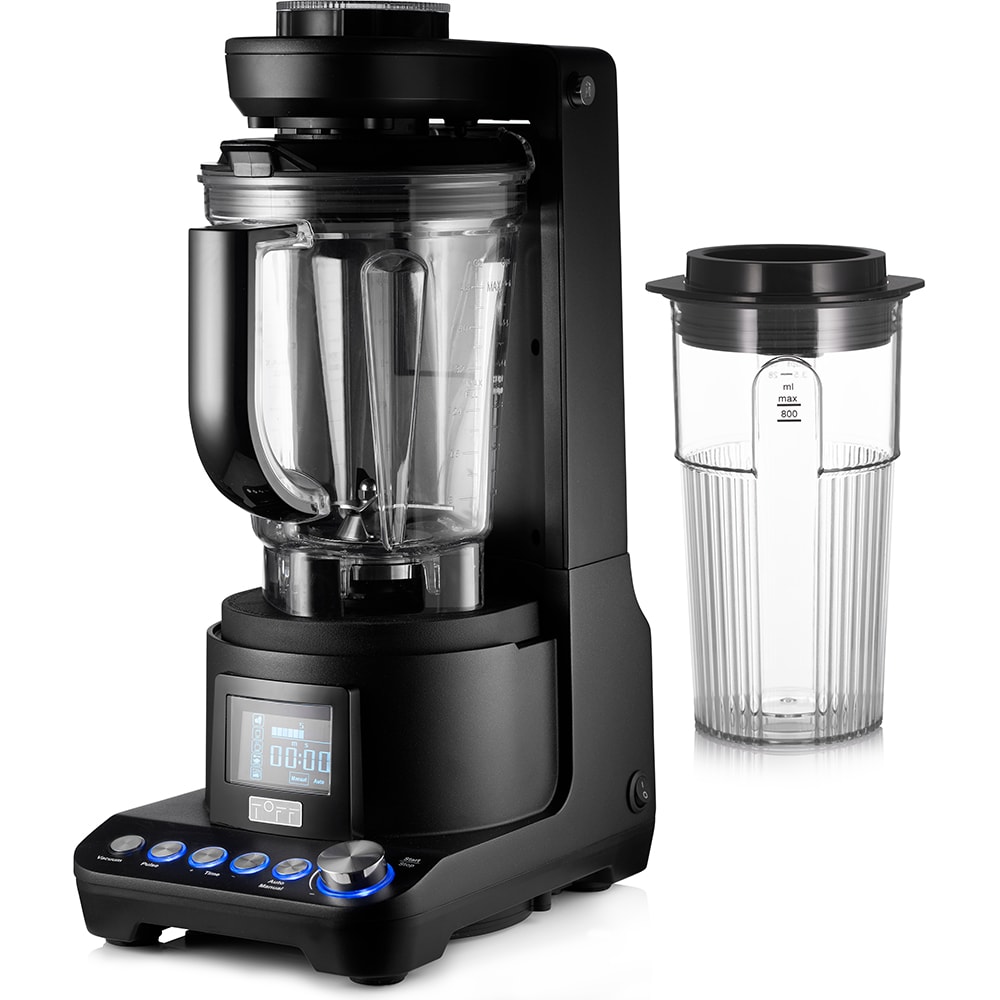 Blender cu mixare in vid TOFF DOMINIUM TO4001, 1.5l, 1400W, 10 trepte viteza, negru