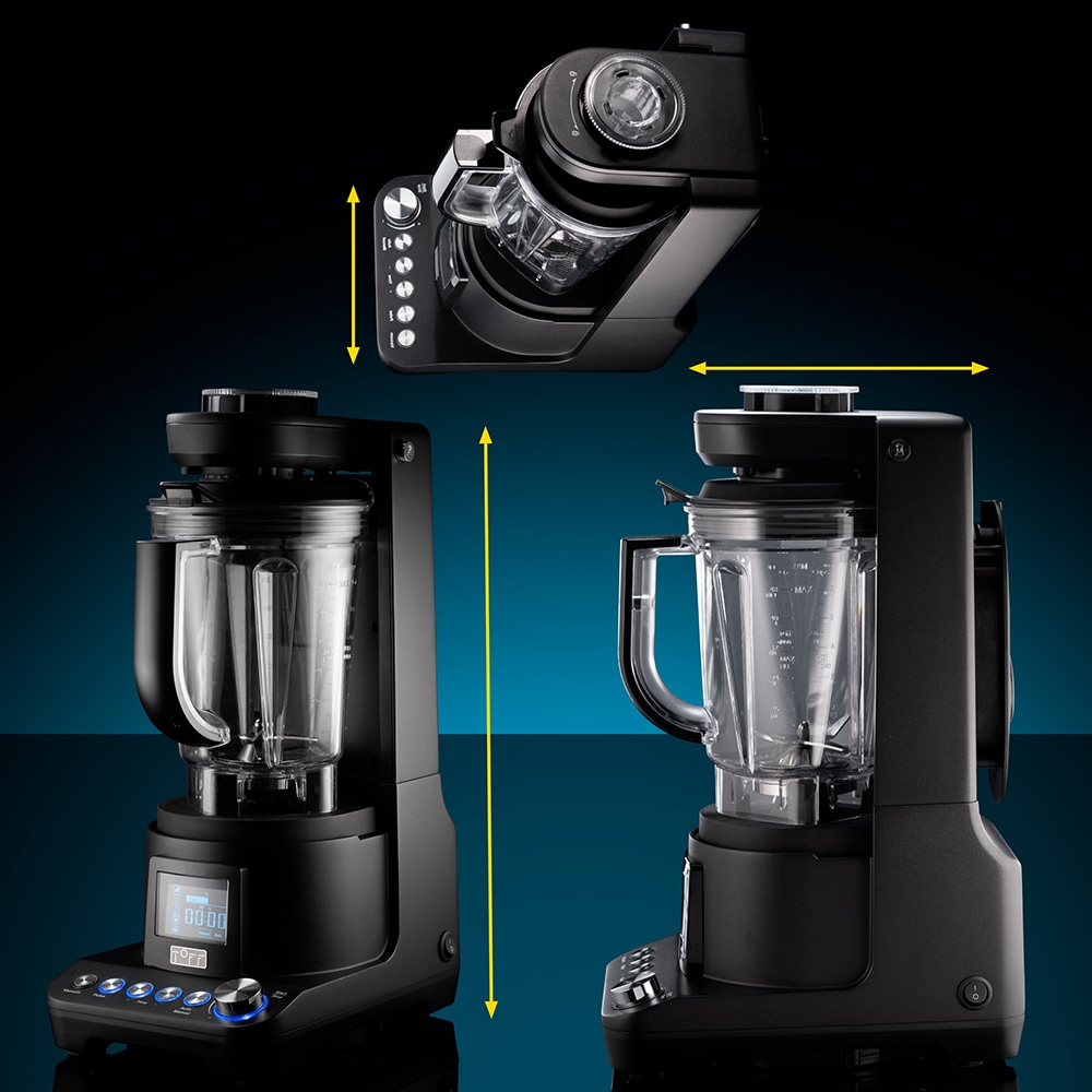 Blender cu mixare in vid TOFF DOMINIUM TO4001, 1.5l, 1400W, 10 trepte viteza, negru