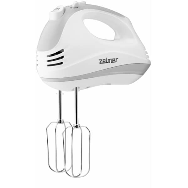 Mixer de mana ZELMER ZHM1650, 400W, 5 trepte viteza, alb-gri