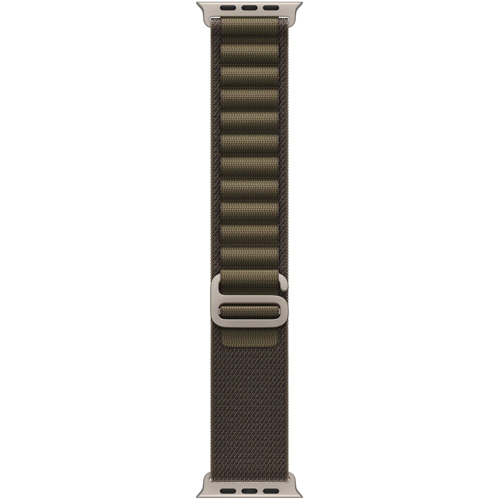 Bratara pentru APPLE Watch 49mm Dark Olive Alpine Loop - Large - Natural Titanium Finish, MK7C4ZM/A