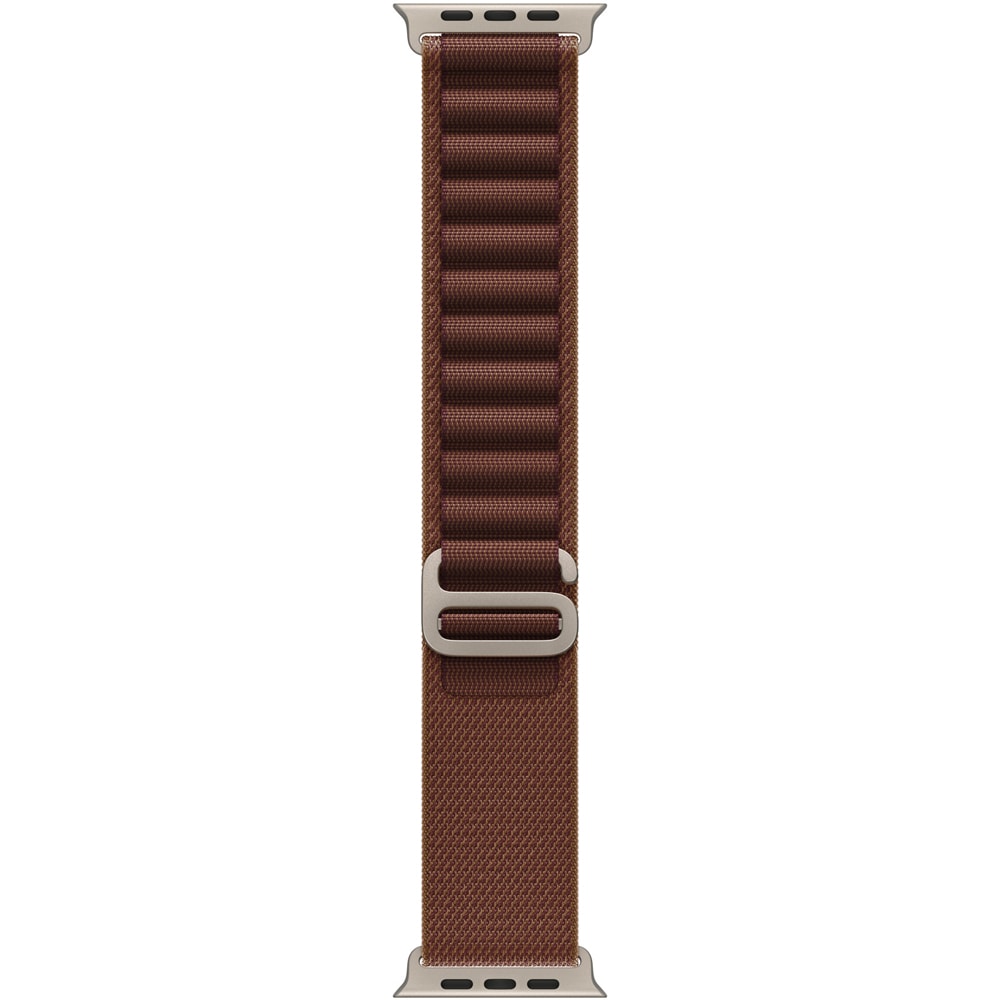 Bratara pentru APPLE Watch 49mm Burgundy Alpine Loop - Large - Natural Titanium Finish, MK7F4ZM/A