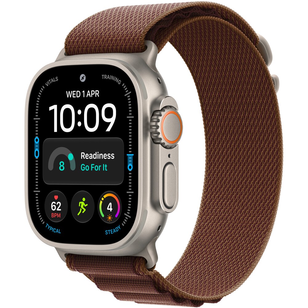 Bratara pentru APPLE Watch 49mm Burgundy Alpine Loop - Large - Natural Titanium Finish, MK7F4ZM/A