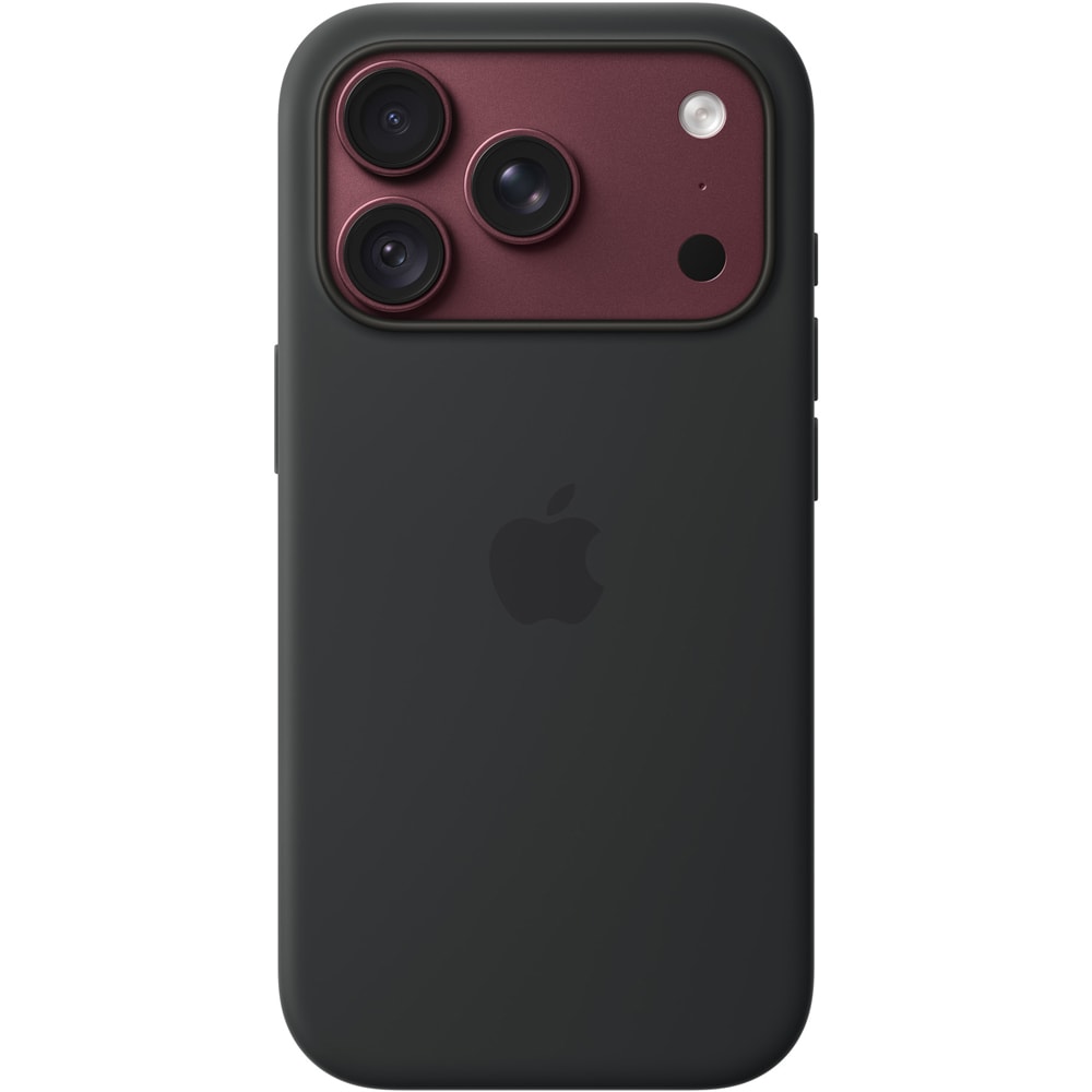 Husa telefon APPLE iPhone 18 Pro Silicone Case cu MagSafe - Black, MK8Y4ZM/A