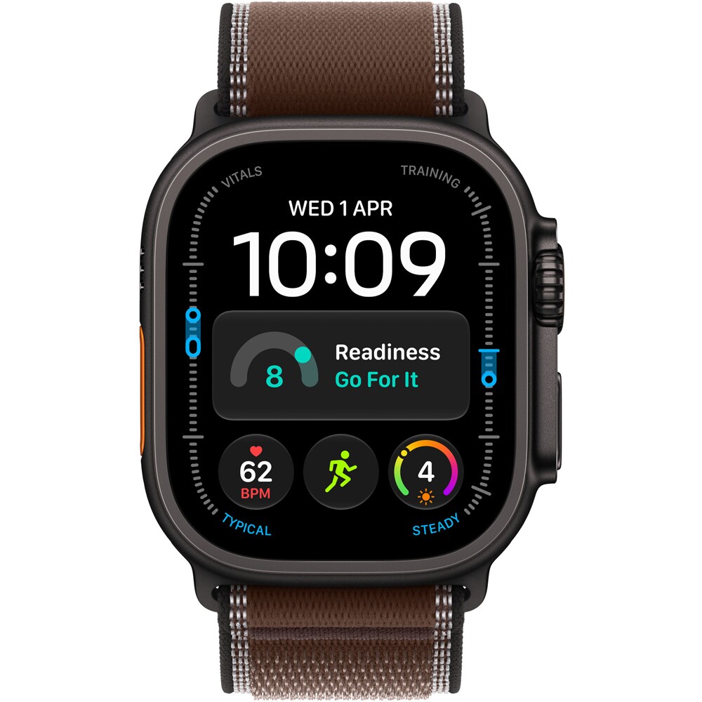 Bratara pentru APPLE Watch 49mm Dark Umber Trail Loop - S/M - Black Titanium Finish, MKAA4ZM/A