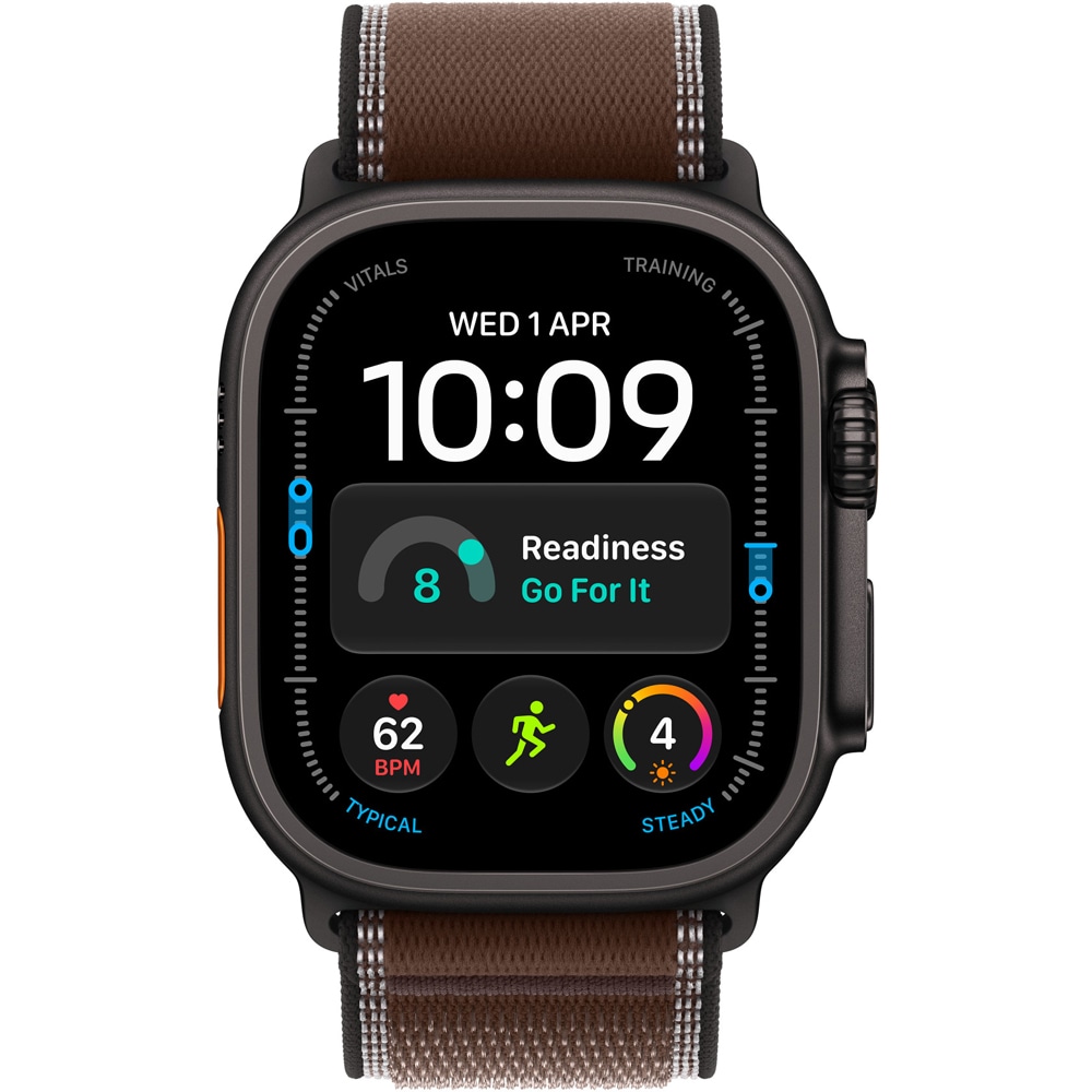 Bratara pentru APPLE Watch 49mm Dark Umber Trail Loop - M/L - Black Titanium Finish, MKAE4ZM/A