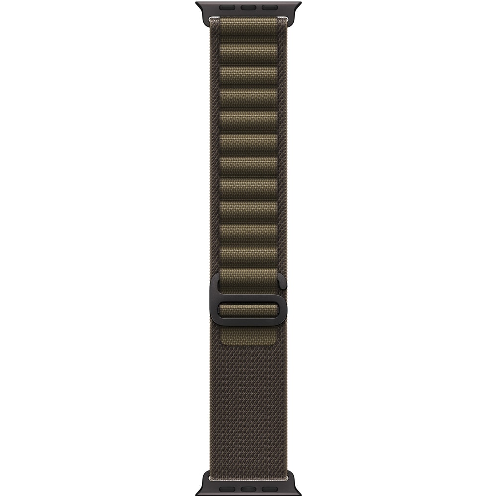 Bratara pentru APPLE Watch 49mm Dark Olive Alpine Loop - Medium - Black Titanium Finish, MKDX4ZM/A