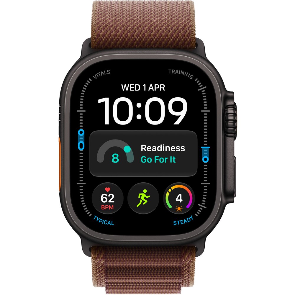 Bratara pentru APPLE Watch 49mm Burgundy Alpine Loop - Medium - Black Titanium Finish, MKF14ZM/A