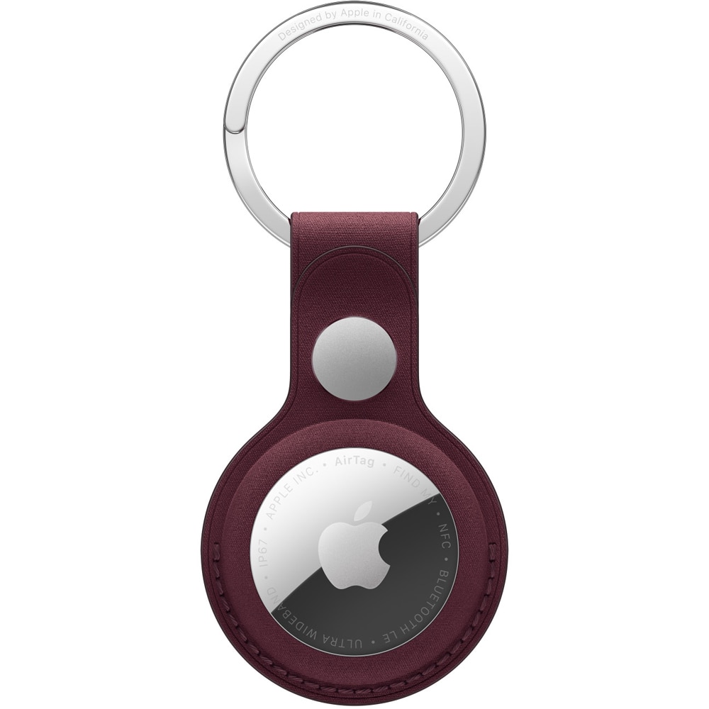 Husa protectie FineWoven pentru APPLE AirTag - Burgundy, MKG04ZM/A