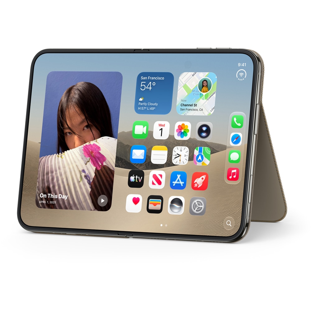 Husa telefon APPLE iPhone Duo Folio with Kickstand - Taupe, MKR64ZM/A