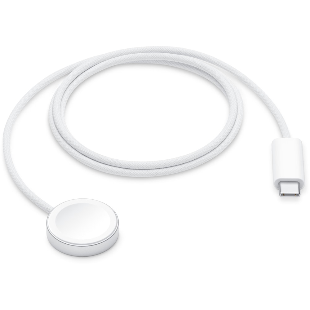 Cablu de incarcare magnetic pentru APPLE Watch, ML434ZM/A, USB-C, 1m, alb