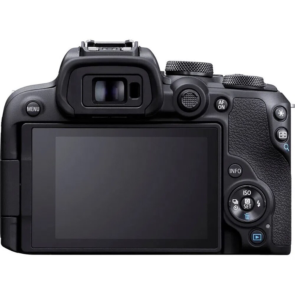 Aparat foto mirrorless CANON EOS R10, 24.2 MP, Wi-Fi, negru + Obiectiv 18-45mm IS STM, fara adaptor