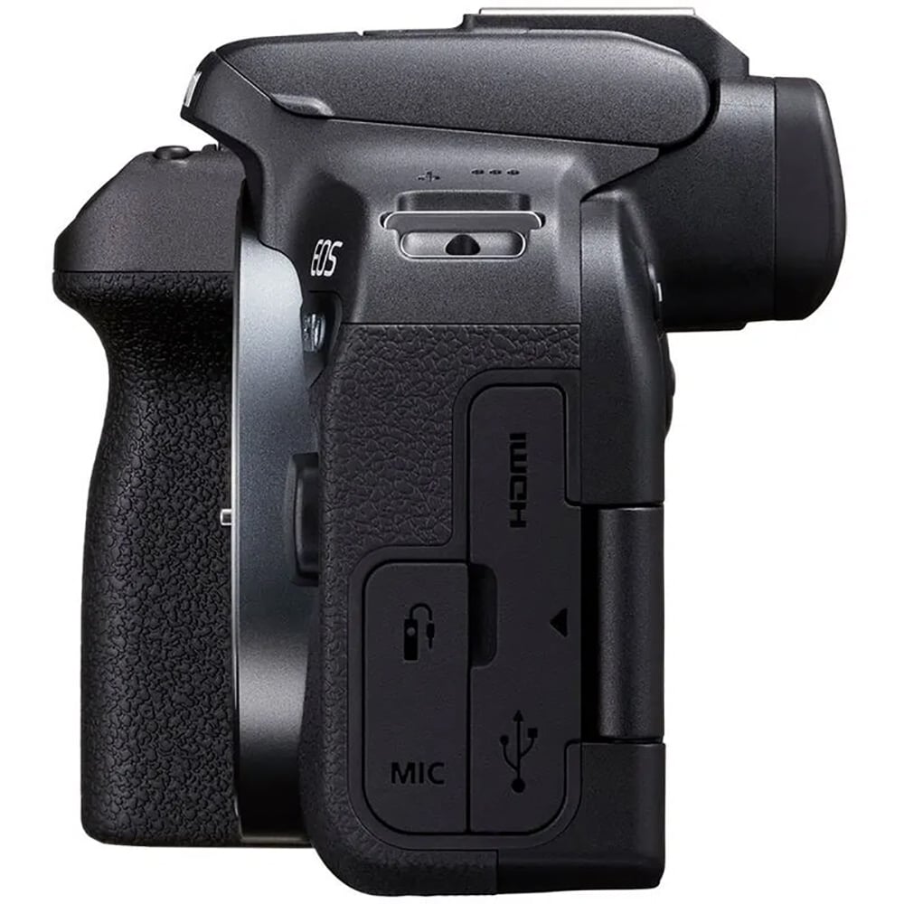 Aparat foto mirrorless CANON EOS R10, 24.2 MP, Wi-Fi, negru + Obiectiv 18-45mm IS STM, fara adaptor