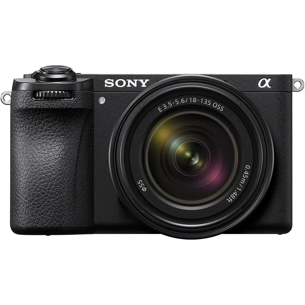 Aparat foto mirrorless SONY ILCE-6700MB, 26MP, 4K, Wi-Fi, negru + Kit cu obiectiv 18-135mm