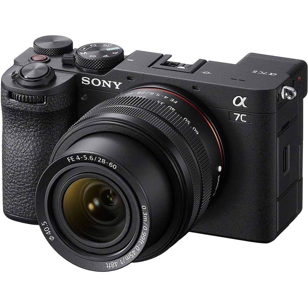Aparat foto mirrorless SONY Alpha ILCE7CM2LB, 33MP, 4K, Wi-Fi, negru + Obiectiv 28-60mm