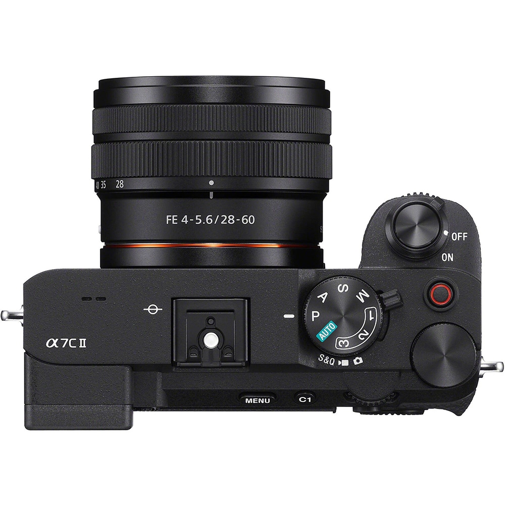 Aparat foto mirrorless SONY Alpha ILCE7CM2LB, 33MP, 4K, Wi-Fi, negru + Obiectiv 28-60mm