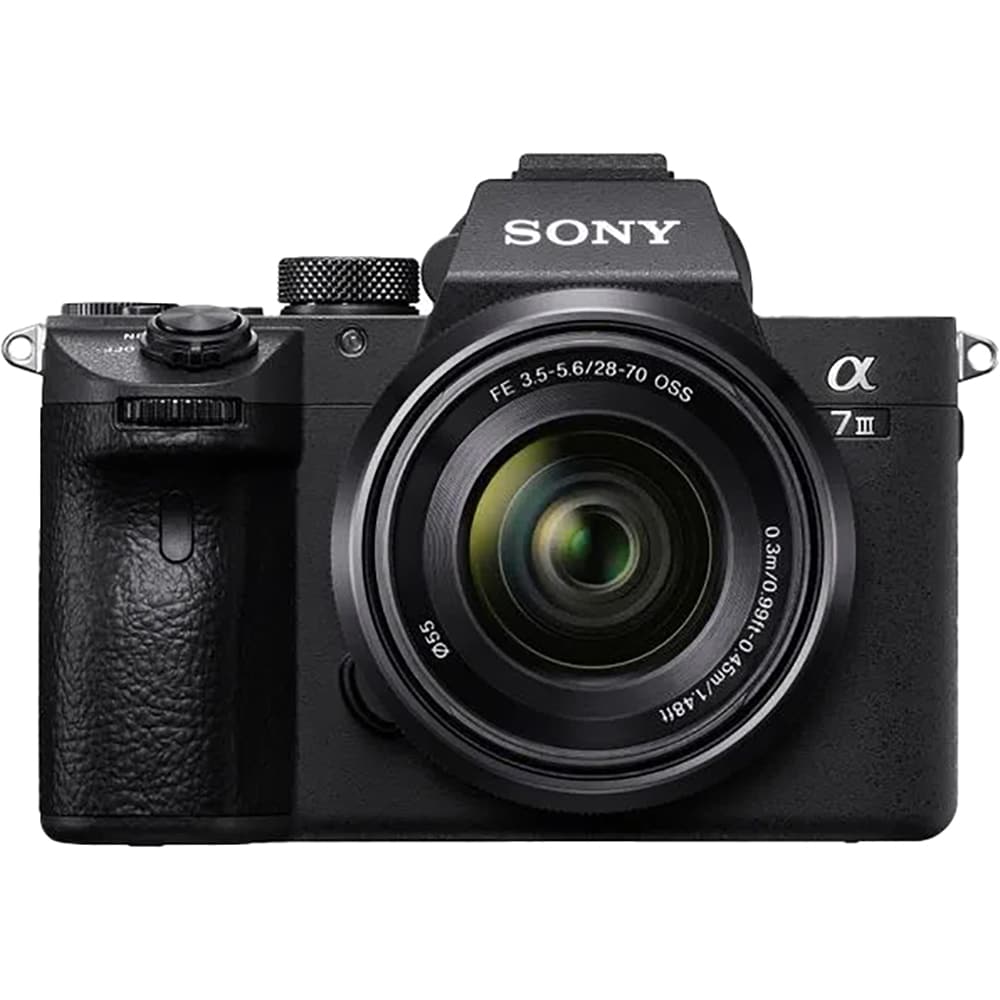 Aparat foto Mirrorless SONY A7 III, 24.2MP, Wi-Fi, negru + Obiectiv 28-70 F/3.5-5.6 OSS