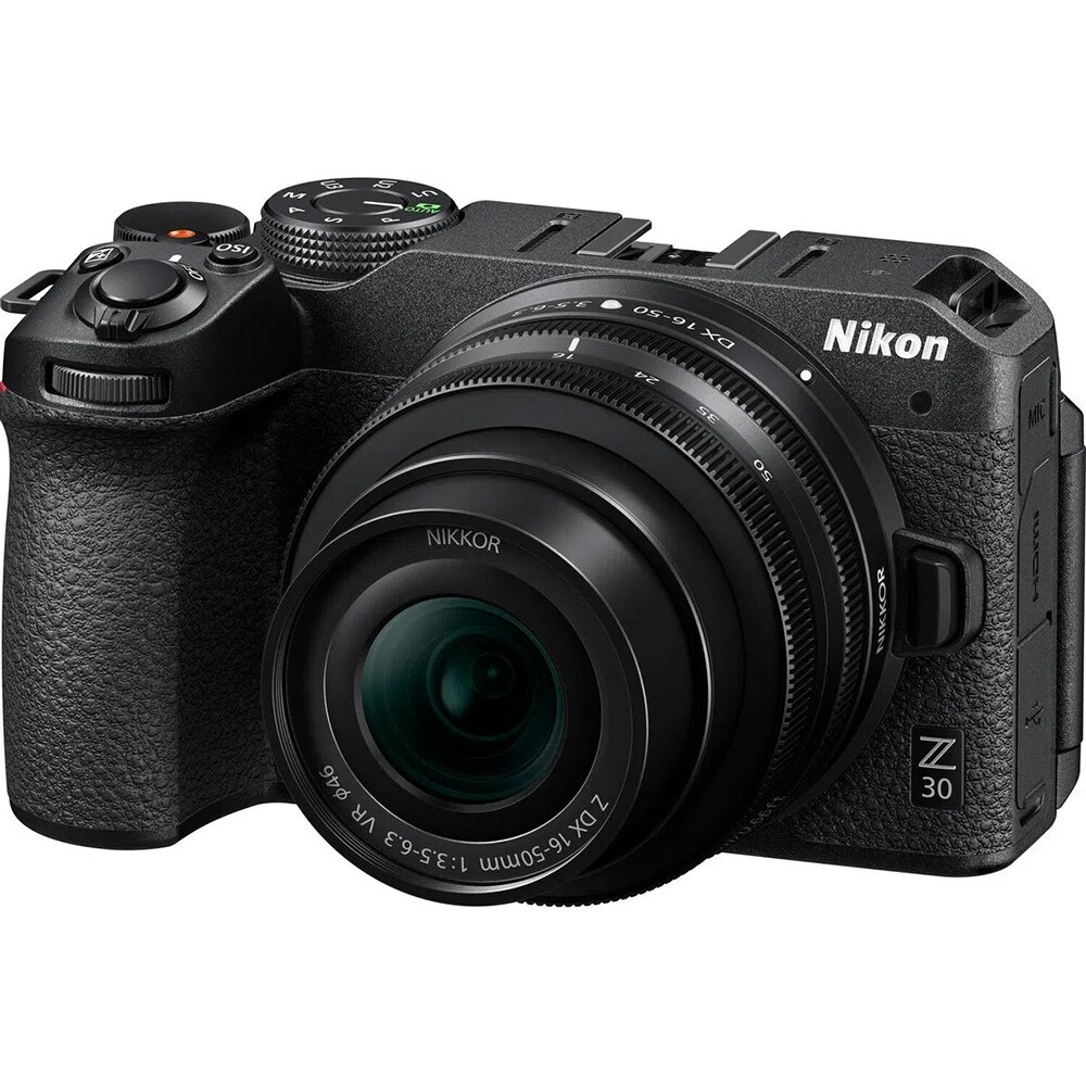 Aparat foto mirrlorless NIKON Z30, 20.9MP, 4K, Wi-Fi, negru + Obiectiv 16-50mm VR