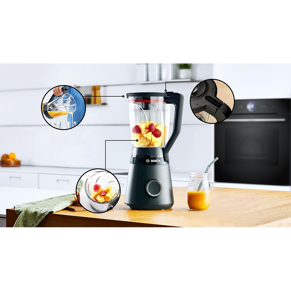 Blender BOSCH VitaPower Seria 4 MMB4151B, 1.5l, 1200W, viteza variabila, negru