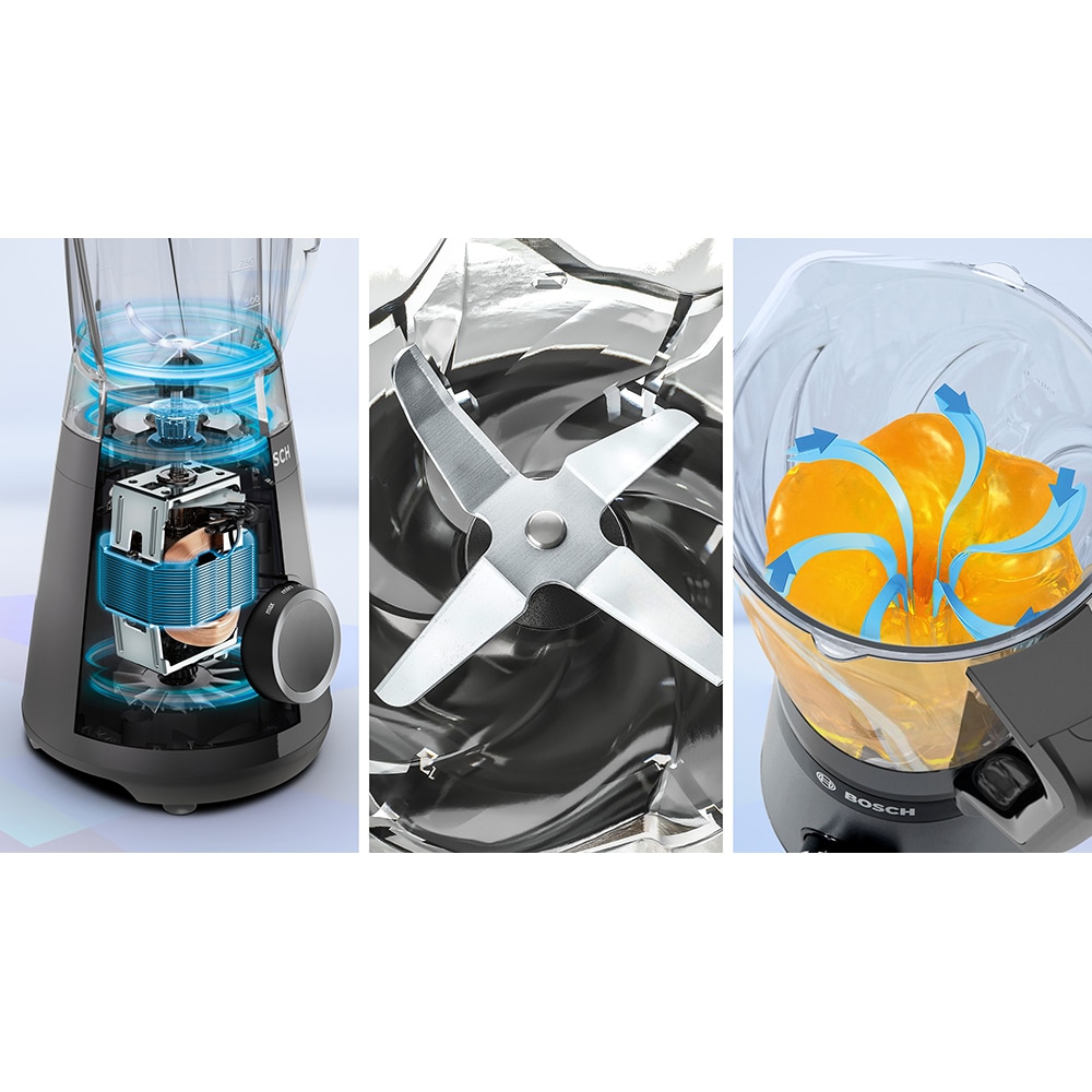 Blender BOSCH VitaPower Seria 4 MMB4151B, 1.5l, 1200W, viteza variabila, negru