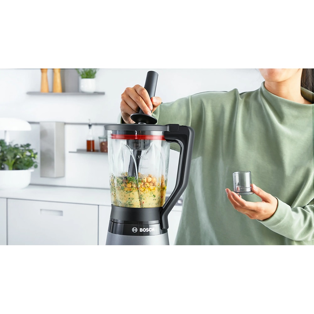 Blender BOSCH VitaPower Serie 4 MMB4192S, 1.5l, 1200W, viteza variabila, argintiu-negru