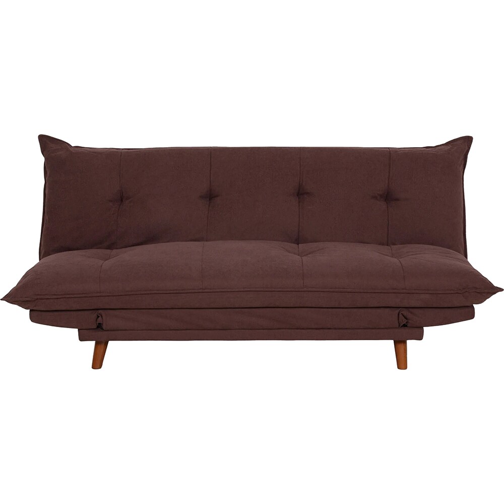 Canapea extensibila Naty, 3 locuri, 191 x 100 x 87 cm, maro