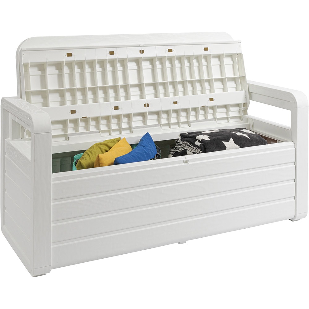 Banca gradina TOOMAX Foreverspring, 132.5 x 58 x 89 cm, alb